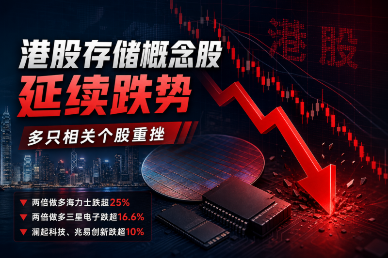 港股存储概念股延续跌势:两倍做多海力士跌超25%-指挥使社区 - 真实线索、热点议题与深度观察