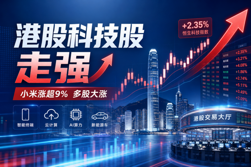 港股科技股走强:小米集团涨超9%,MiniMax涨超8%-指挥使社区 - 真实线索、热点议题与深度观察