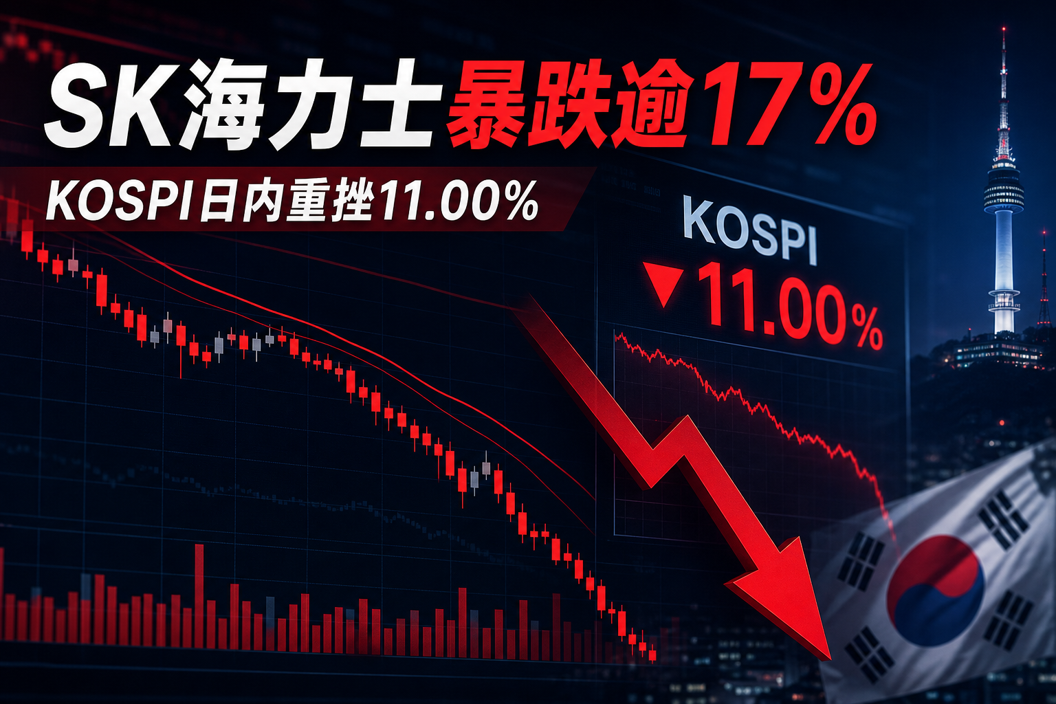 SK海力士暴跌逾17%，创最大单日跌幅
