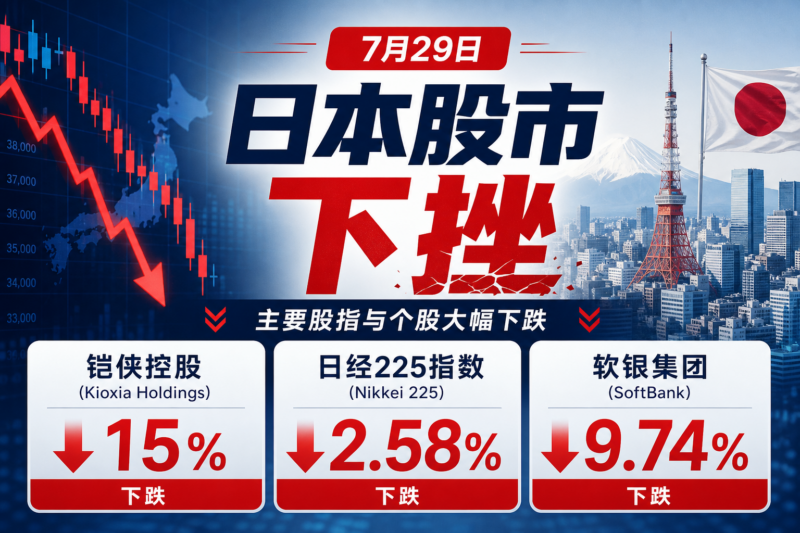 日本铠侠控股下跌15%，软银跌9.74%-指挥使社区 - 真实线索、热点议题与深度观察