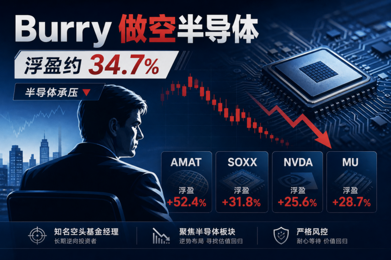 Michael Burry 做空半导体板块,最高浮盈约 34.7%-指挥使社区 - 真实线索、热点议题与深度观察