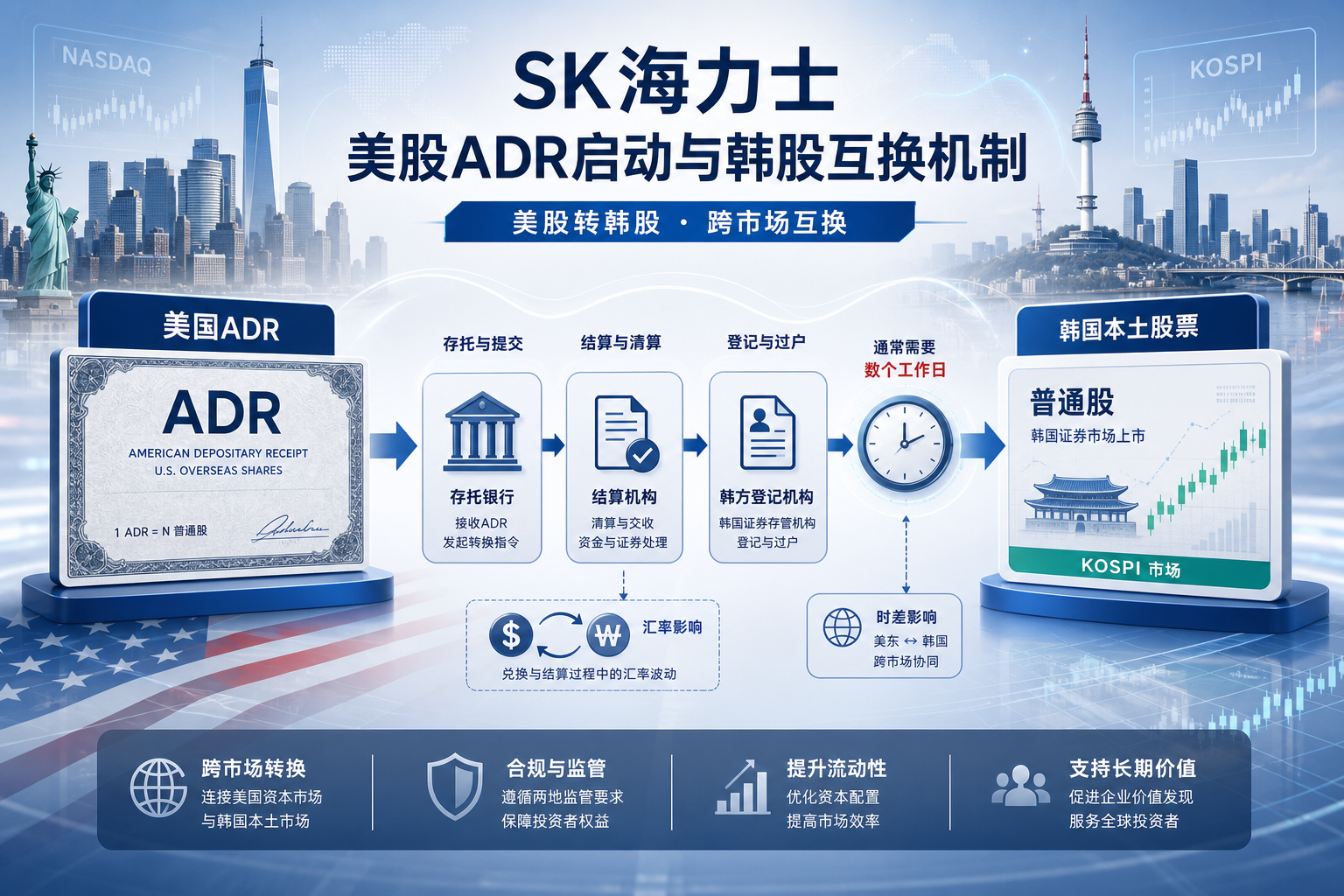 SK海力士美股ADR启动与韩股互换机制
