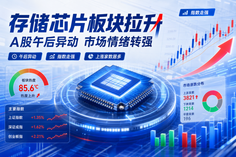 A股存储芯片板块午后拉升,C长鑫涨超6.5%-指挥使社区 - 真实线索、热点议题与深度观察