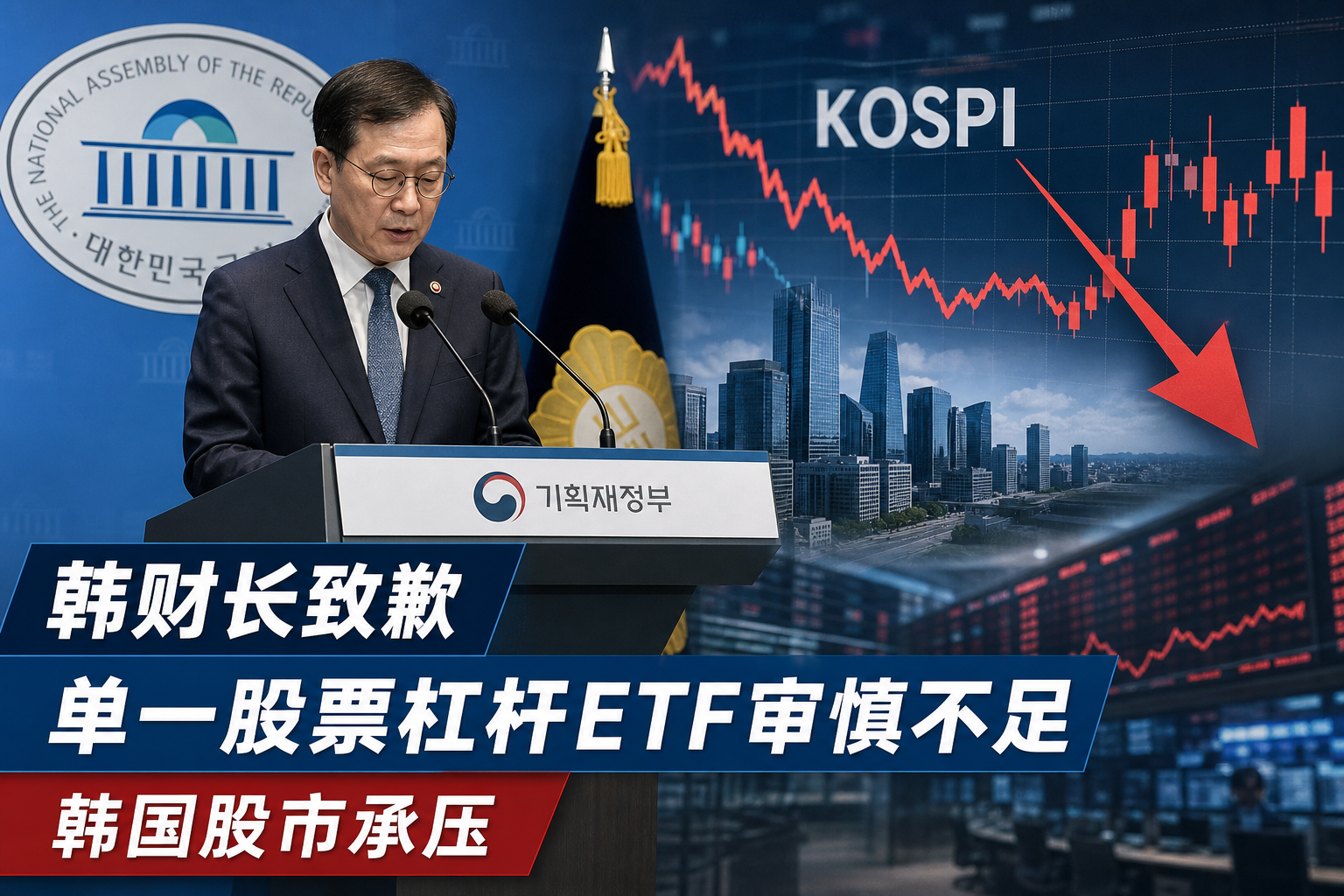 韩财长致歉:单一股票杠杆 ETF 推出前考虑不够审慎