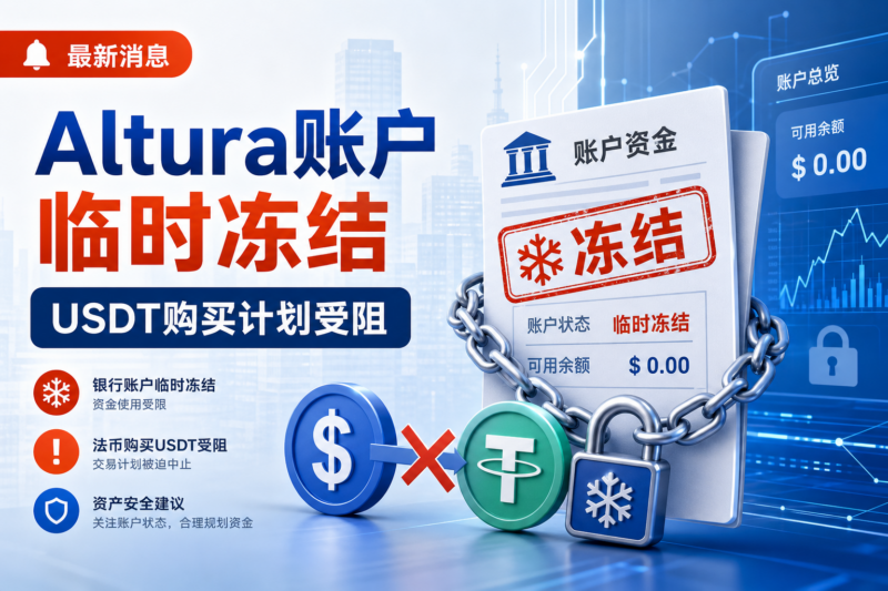 Altura:银行账户内约2188万美元被临时冻结,购买USDT计划受阻-指挥使社区 - 真实线索、热点议题与深度观察