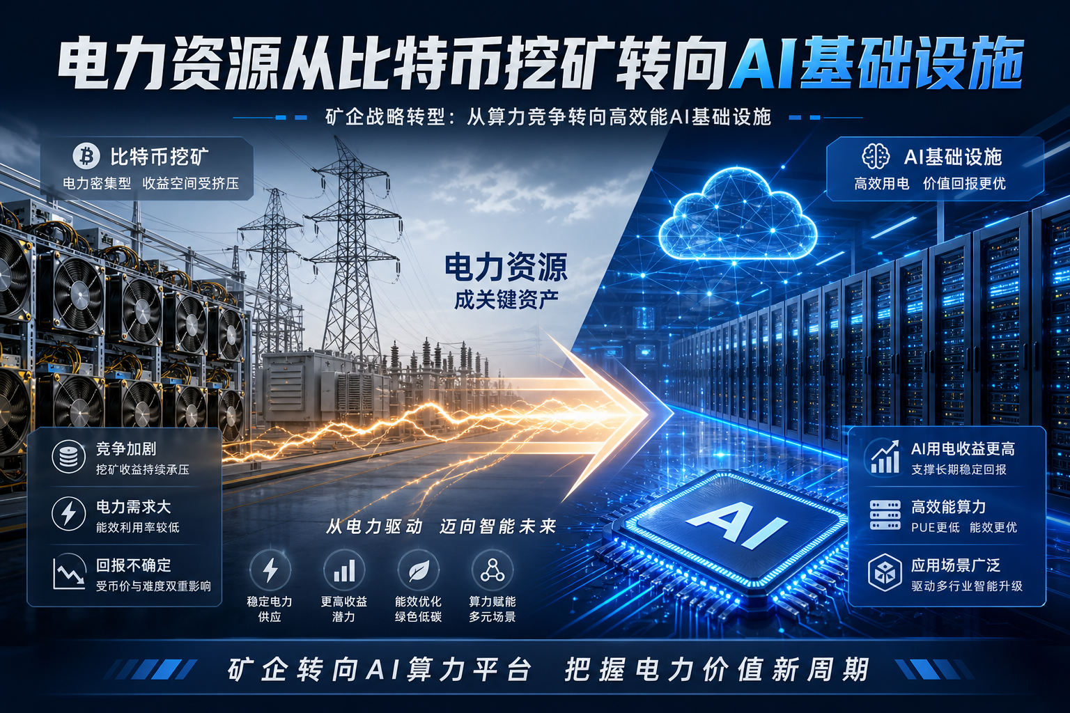 MARA CEO:AI 用电收益远高于比特币挖矿,矿企竞争力将转向电力资源