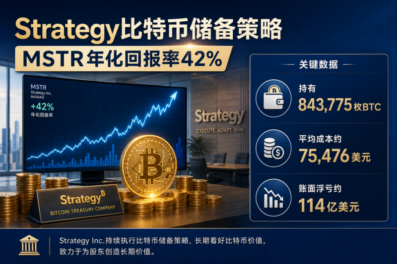 Strategy:采用比特币储备策略以来,MSTR年化回报率达42%-指挥使社区 - 真实线索、热点议题与深度观察