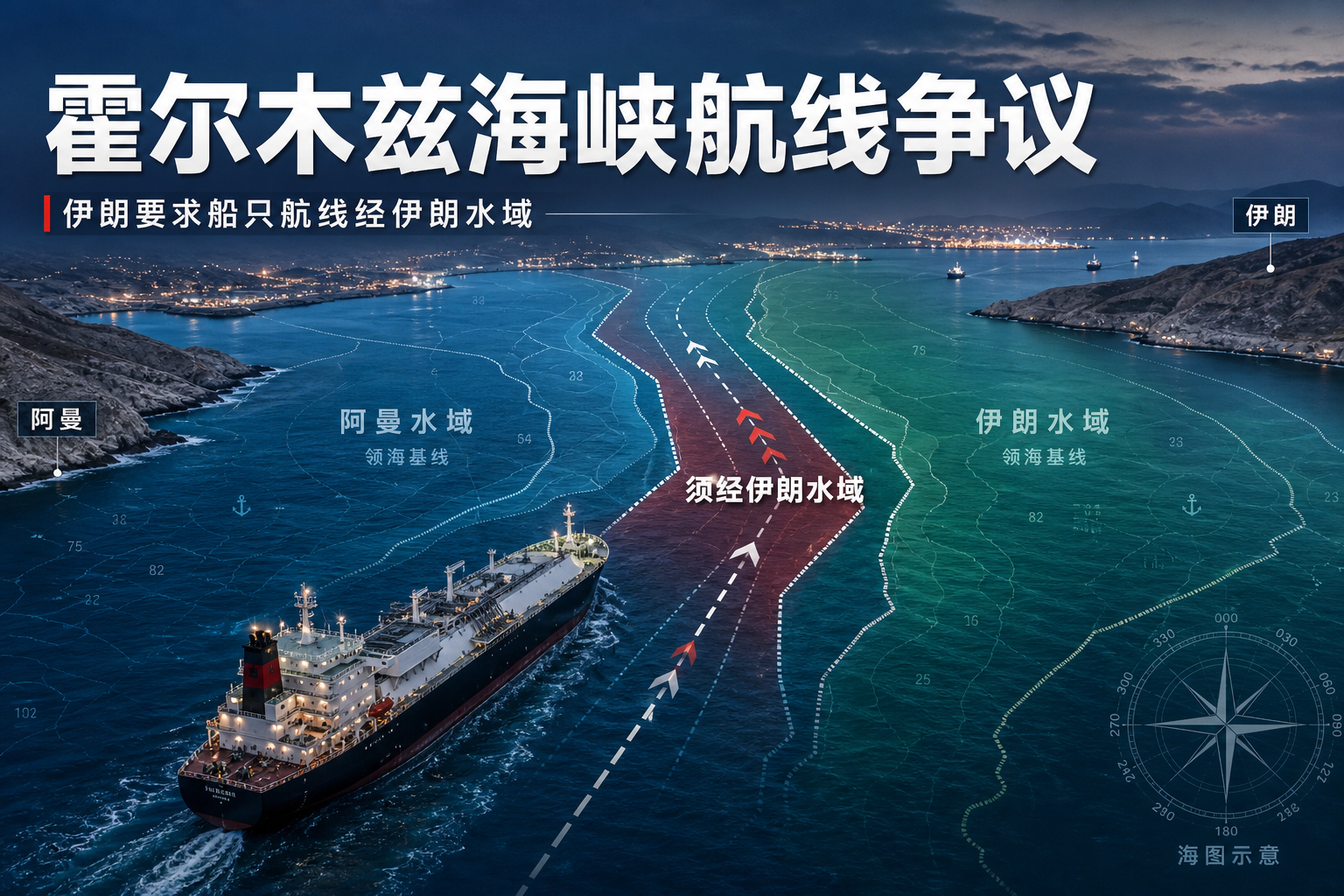 伊朗要求霍尔木兹海峡船只航线须经伊朗水域