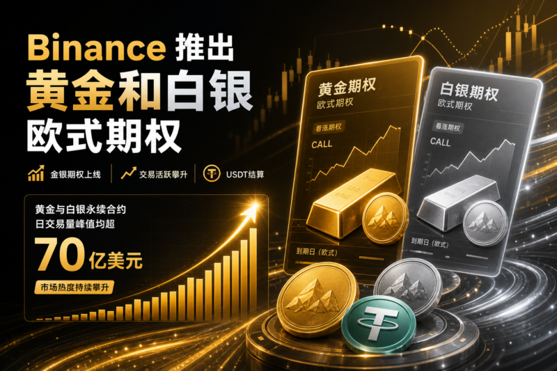 Binance 推出黄金和白银欧式期权，金银永续合约日交易量峰值均超 70 亿美元-指挥使社区 - 真实线索、热点议题与深度观察