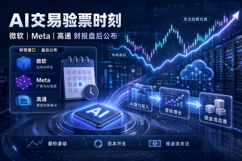 AI 交易迎来“验票时刻”：微软、Meta、高通财报将于盘后公布-指挥使社区 - 真实线索、热点议题与深度观察