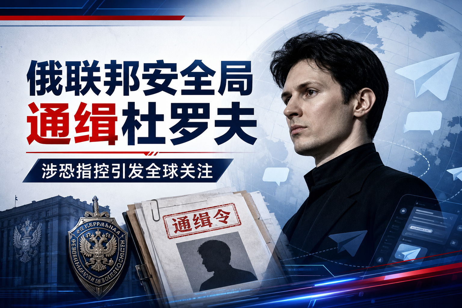 俄罗斯联邦安全局全球通缉“电报”创始人杜罗夫