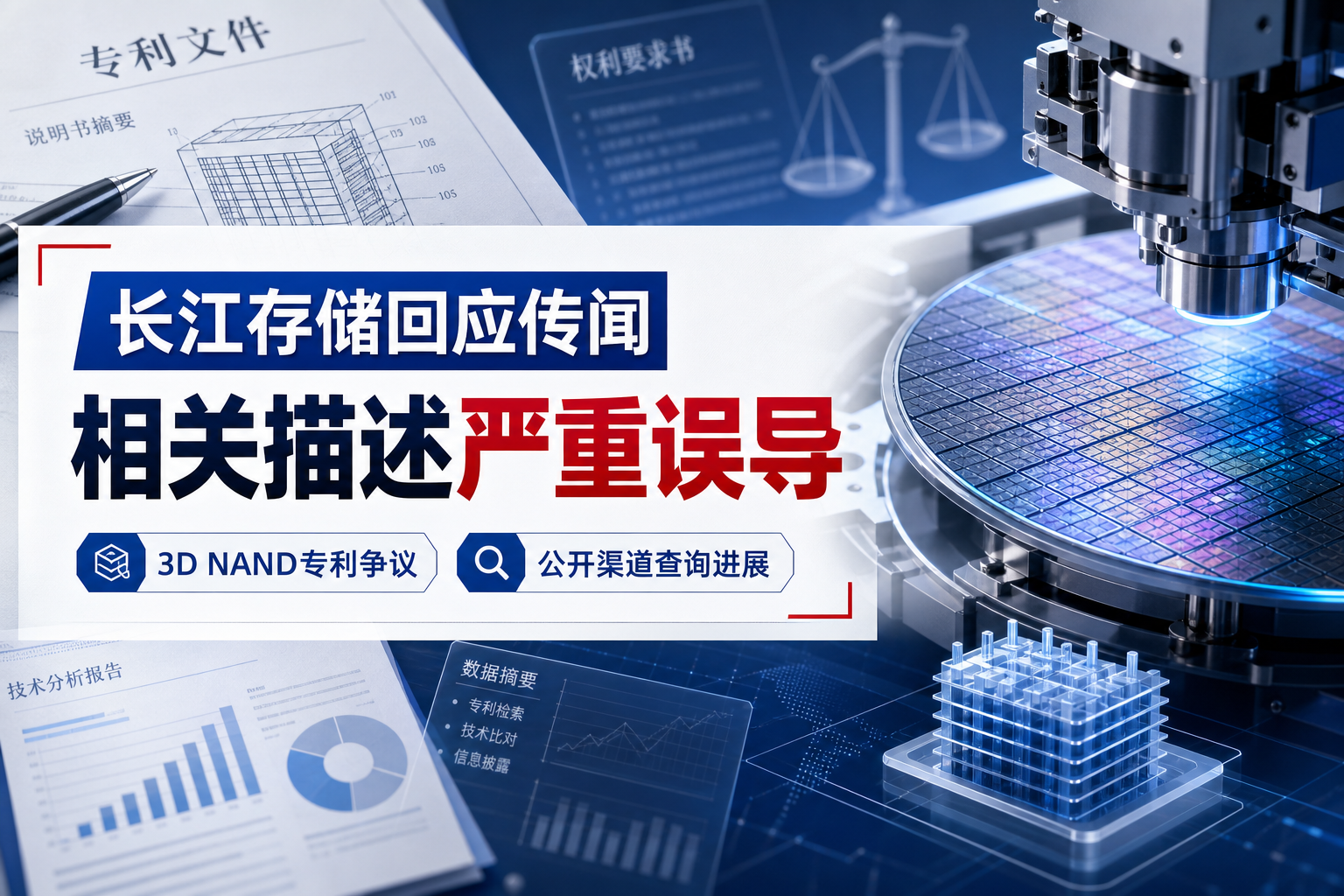 长江存储回应3D NAND专利传闻:相关描述严重误导