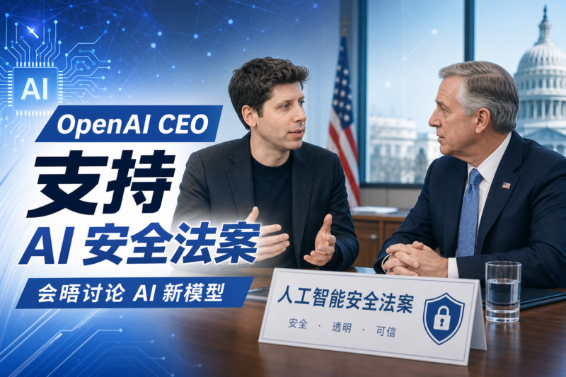 OpenAI CEO 表达对 AI 安全法案的支持-指挥使社区 - 真实线索、热点议题与深度观察