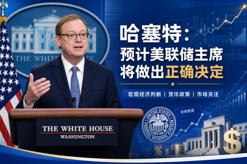 哈塞特：预计美联储主席将做出正确决定-指挥使社区 - 真实线索、热点议题与深度观察