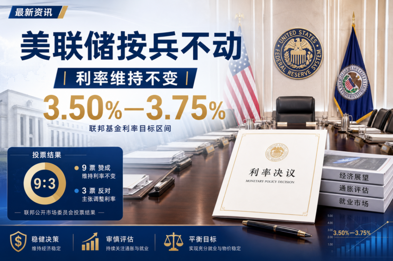 美联储维持基准利率不变-指挥使社区 - 真实线索、热点议题与深度观察