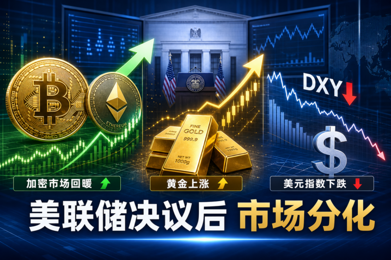 美联储利率决议公布后：加密市场回暖，黄金上涨，美元指数下跌-指挥使社区 - 真实线索、热点议题与深度观察