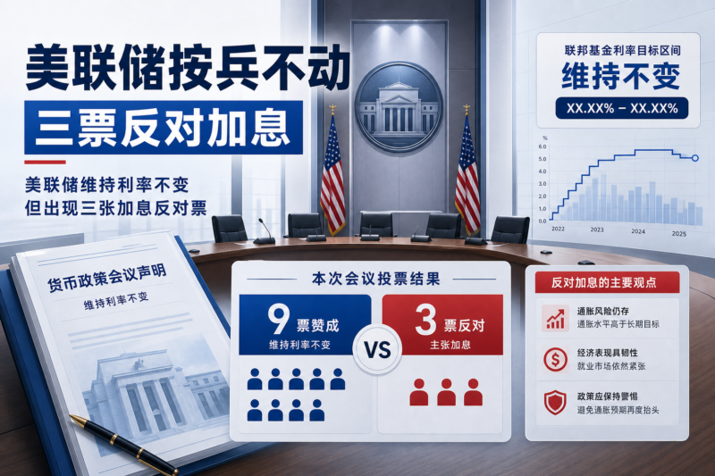 美联储以9:3维持利率不变，出现三张加息反对票-指挥使社区 - 真实线索、热点议题与深度观察