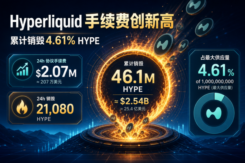 Hyperliquid 单日手续费超 207 万美元,累计销毁 4.61% 的 HYPE-指挥使社区 - 真实线索、热点议题与深度观察