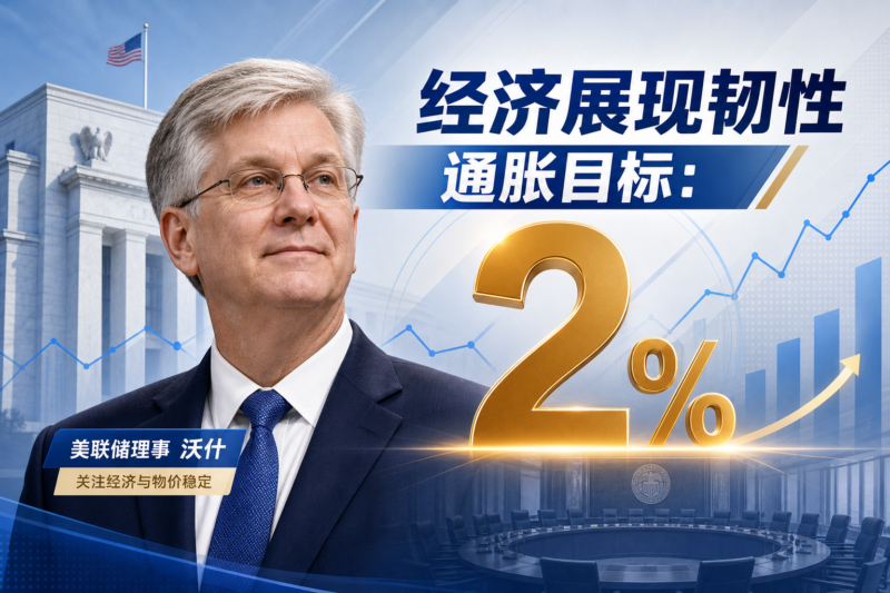 沃什：经济展现出韧性，唯一通胀目标是2%-指挥使社区 - 真实线索、热点议题与深度观察