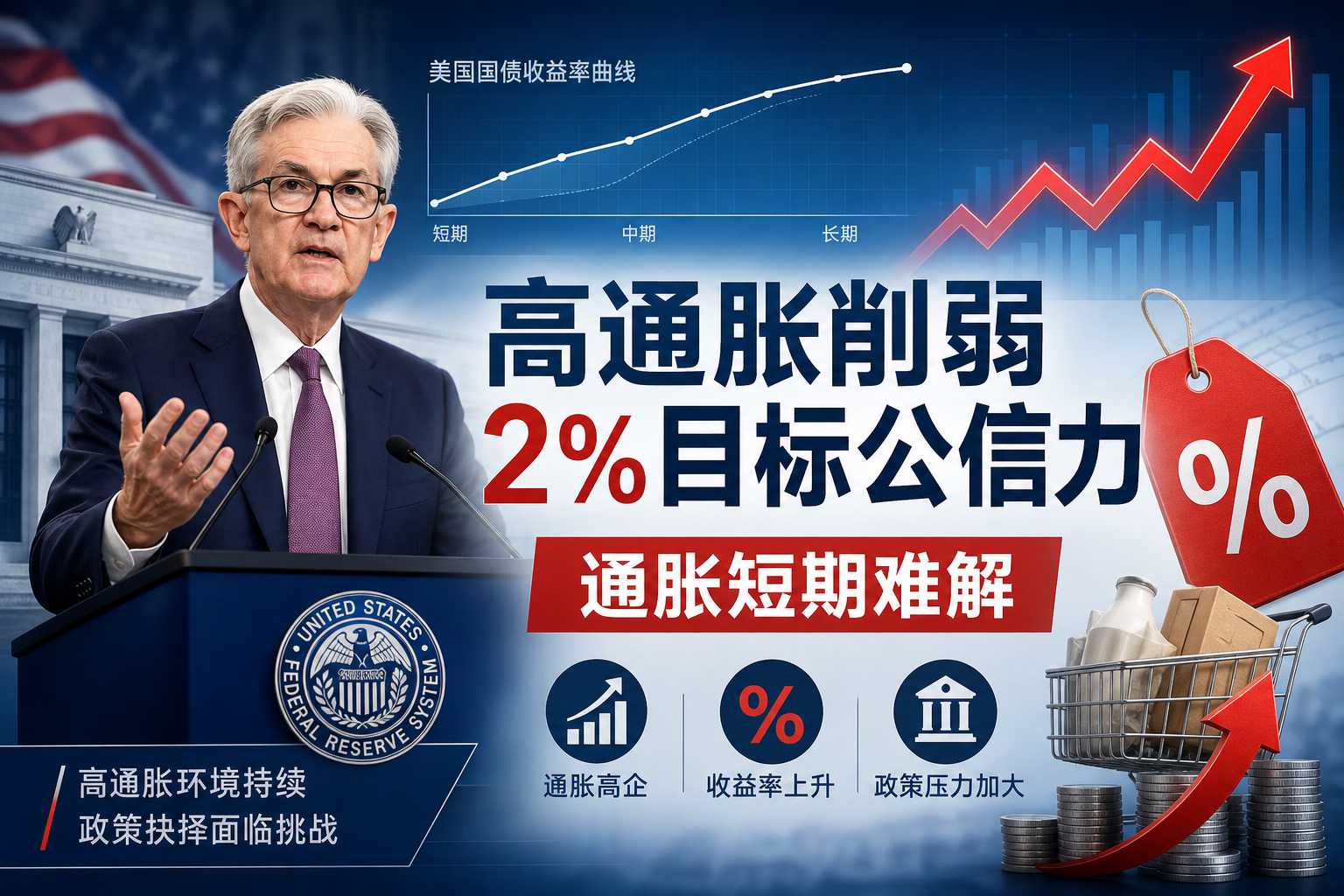 沃什:五年高通胀削弱2%目标公信力,通胀无法在9周内解决