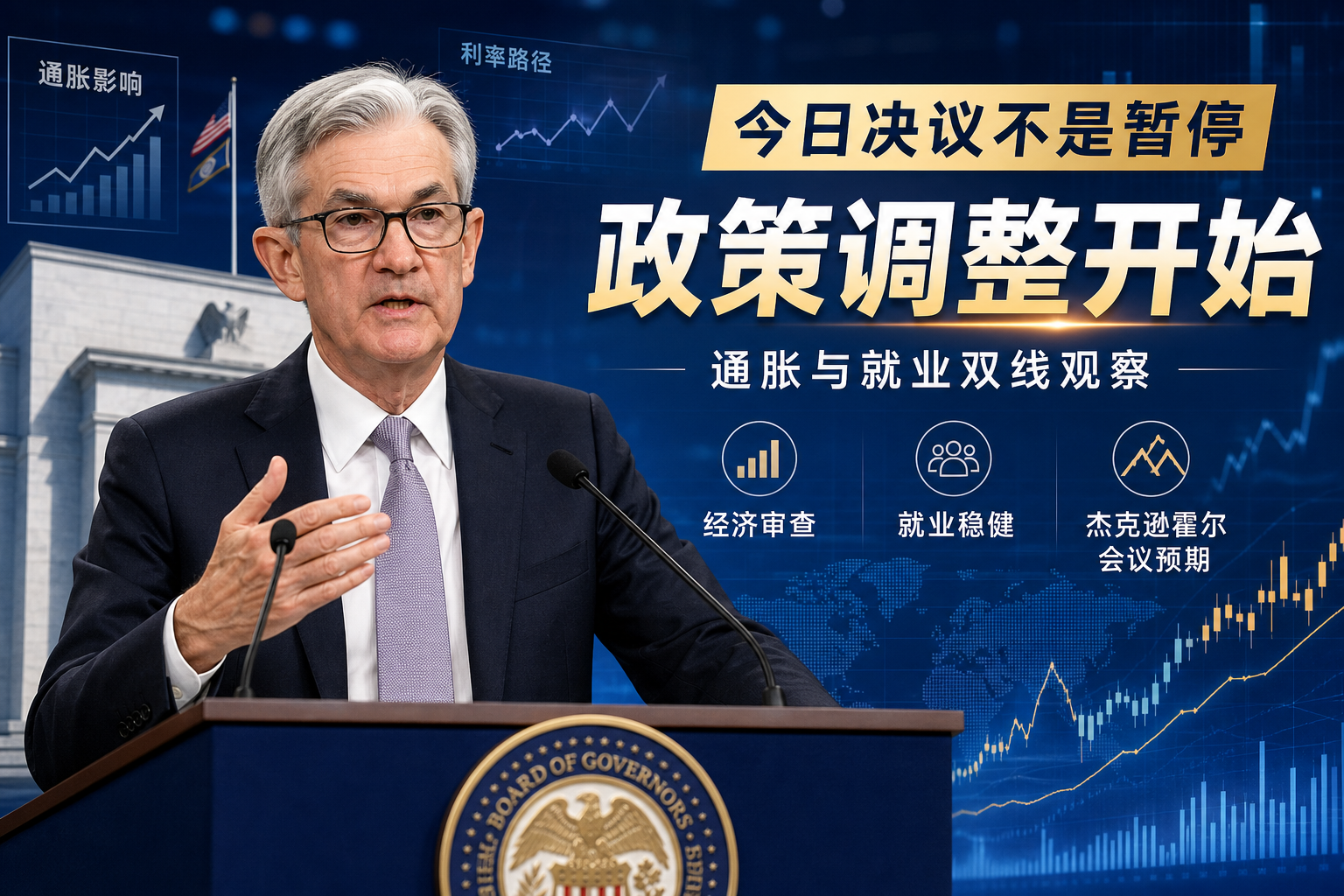 沃什:今日决议并非“暂停”,只是政策调整的开始