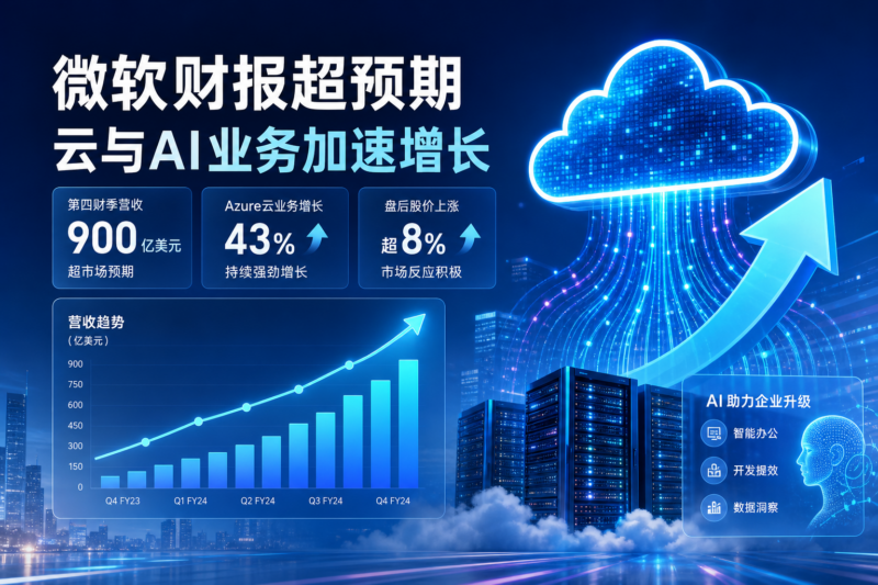 微软第四财季营收900亿美元，超市场预期-指挥使社区 - 真实线索、热点议题与深度观察