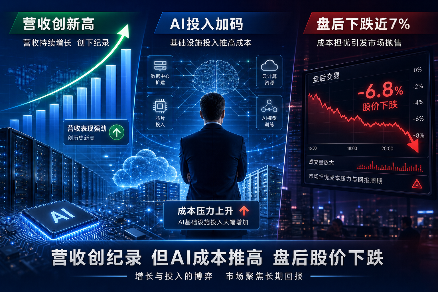 Meta营收创纪录,AI成本拖累股价盘后下跌近7%