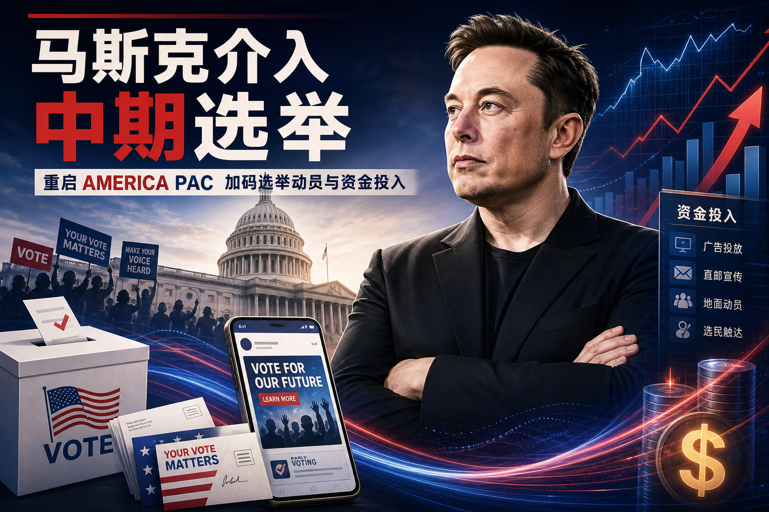 美媒:马斯克计划大力支持共和党中期选举
