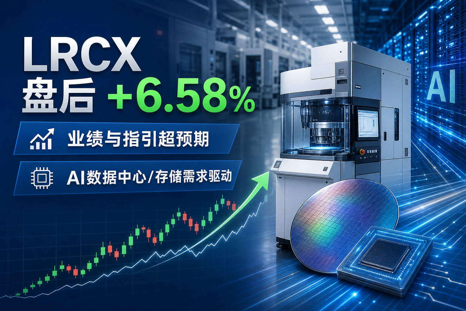 Lam Research盘后涨6.58%,业绩与指引均超预期