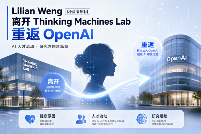 Lilian Weng 因健康原因离开 Thinking Machines Lab,重返 OpenAI-指挥使社区 - 真实线索、热点议题与深度观察