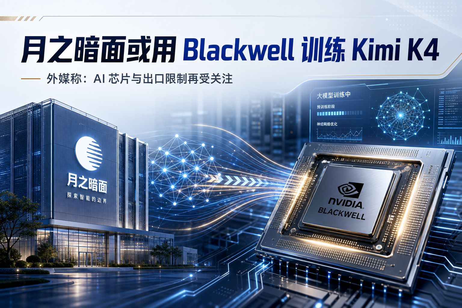 外媒:月之暗面或使用英伟达 Blackwell 芯片训练下一代 Kimi 模型