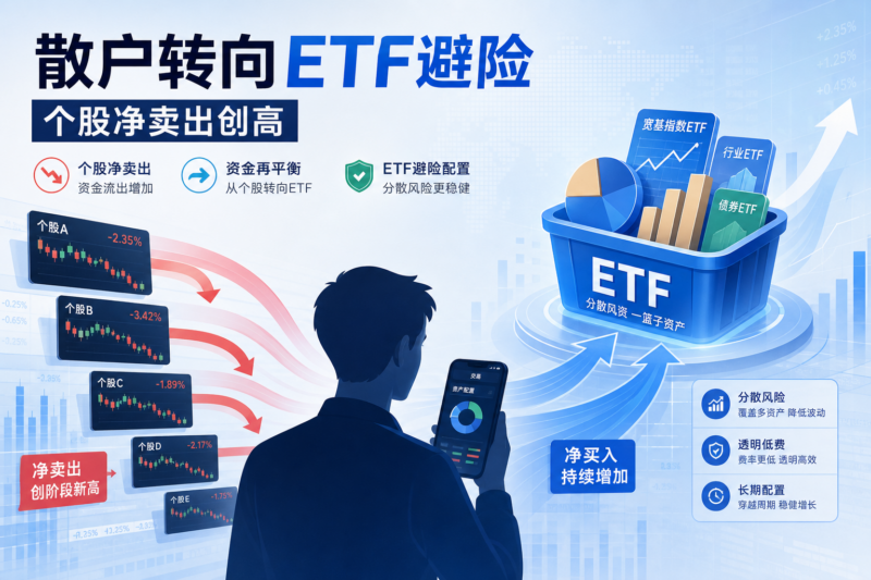 散户单日个股净卖出规模创2020年疫情以来新高,资金转向ETF避险-指挥使社区 - 真实线索、热点议题与深度观察