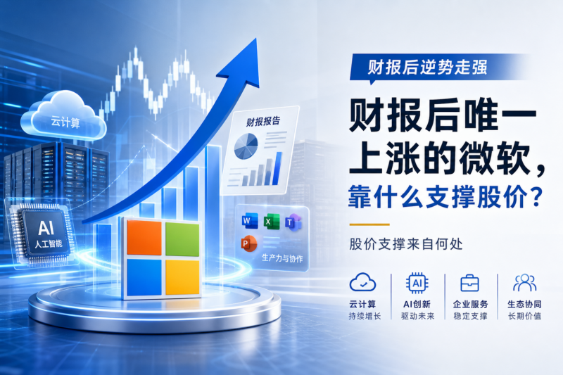 财报后唯一上涨的微软，靠什么支撑股价？-指挥使社区 - 真实线索、热点议题与深度观察