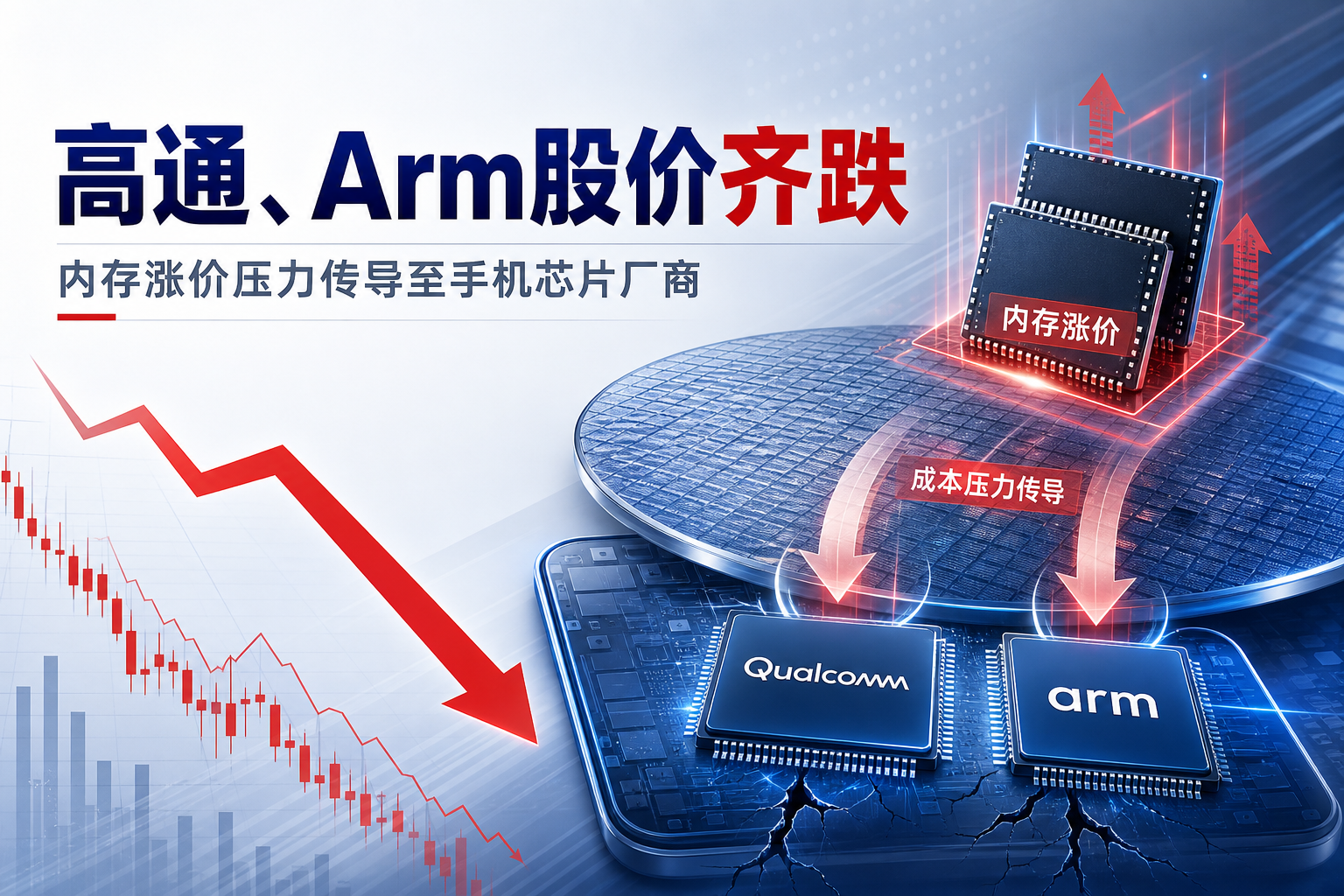 高通、Arm股价齐跌：内存涨价压力传导至手机芯片厂商