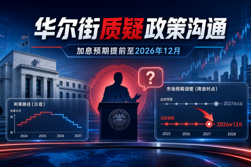 华尔街质疑沃什政策沟通，摩根大通将首次加息预期提前至今年12月-指挥使社区 - 真实线索、热点议题与深度观察