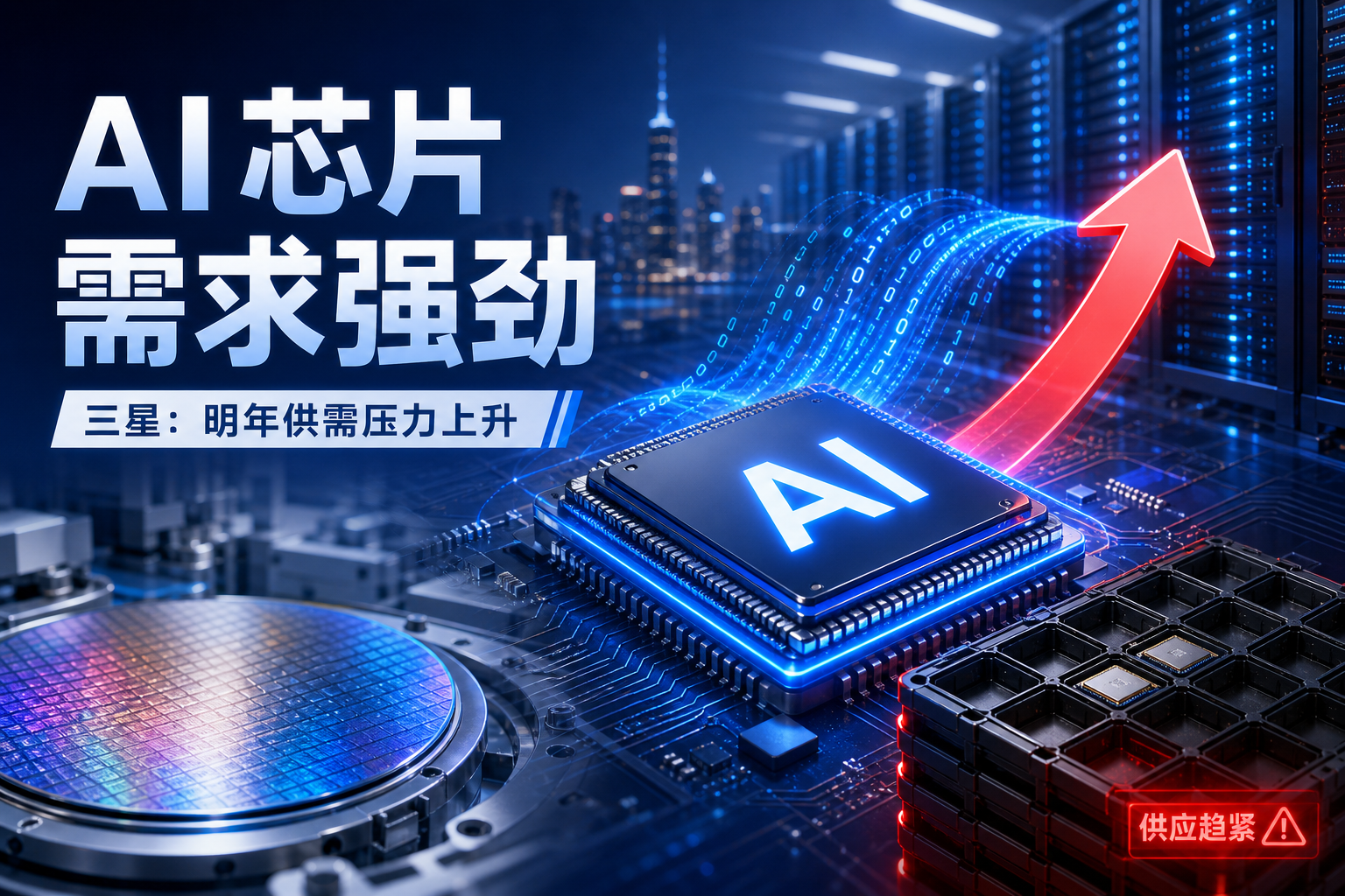 三星:人工智能芯片需求强劲,明年供应短缺或加剧