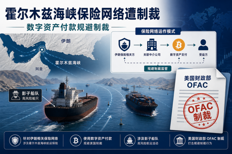 美国财政部制裁伊朗霍尔木兹海峡保险网络,涉及使用比特币规避制裁-指挥使社区 - 真实线索、热点议题与深度观察