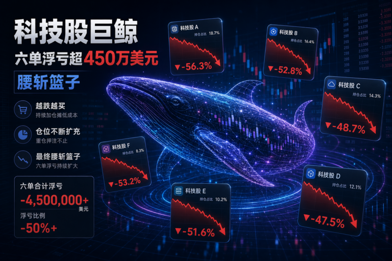 满仓六只科技股,巨鲸攒出“腰斩篮子”,浮亏超450万美元-指挥使社区 - 真实线索、热点议题与深度观察