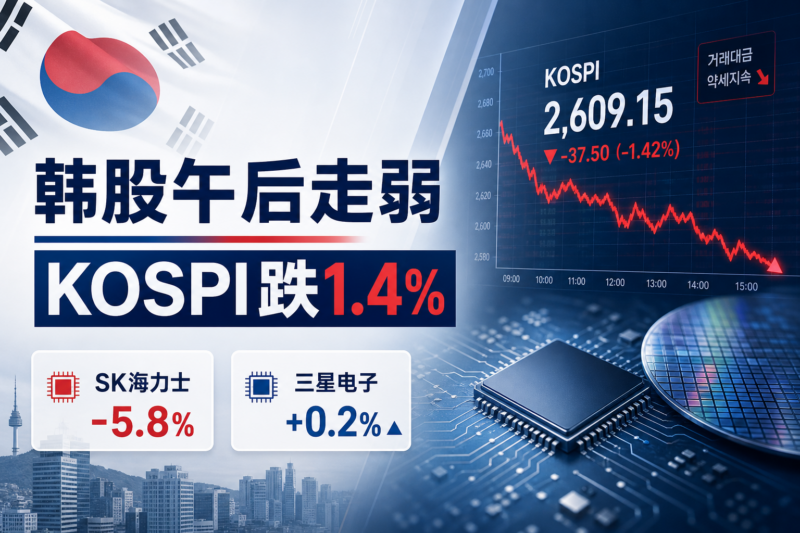 韩国股市午后持续走弱,KOSPI指数跌幅扩大至1.4%-指挥使社区 - 真实线索、热点议题与深度观察