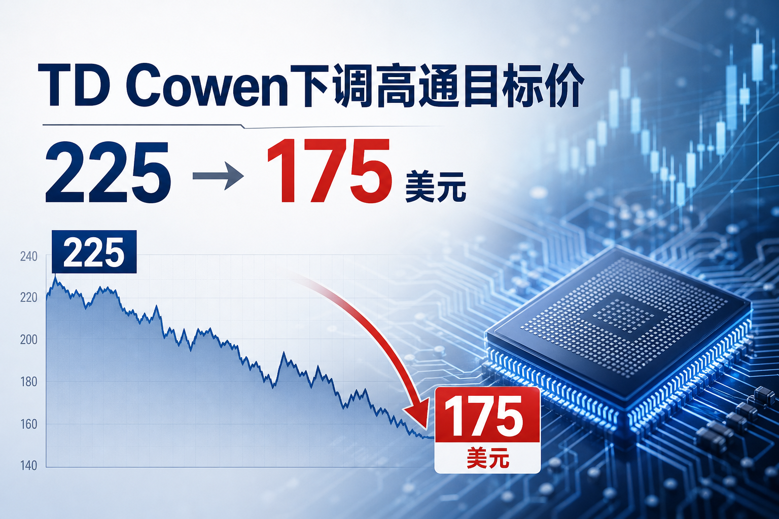 TD Cowen下调高通目标价至175美元