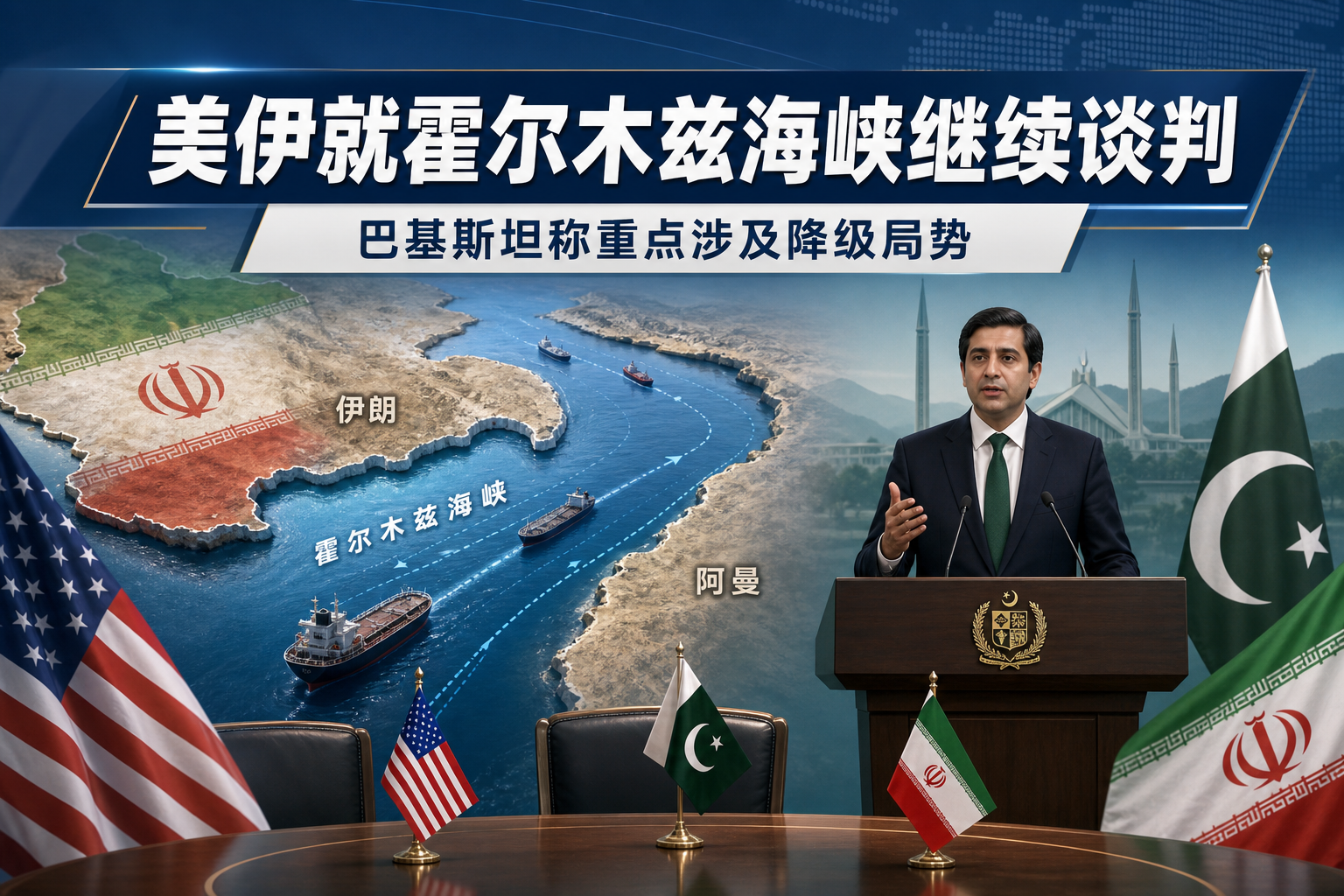 巴基斯坦称美伊仍就霍尔木兹海峡问题进行谈判