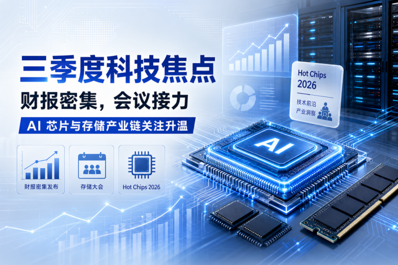 三季度科技圈重要事件一览：巨头财报密集发布，存储大会与 Hot Chips 2026 接力登场-指挥使社区 - 真实线索、热点议题与深度观察