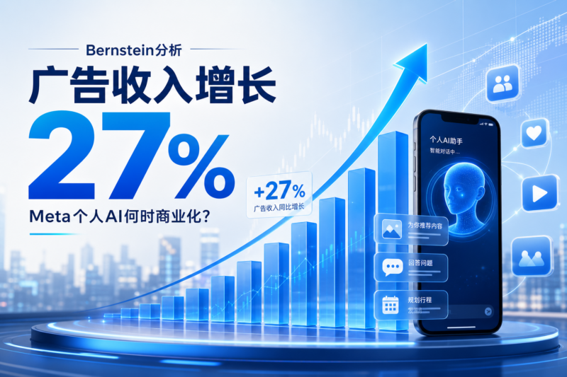 伯恩斯坦解读：广告收入增长27%，Meta个人AI何时实现商业化？-指挥使社区 - 真实线索、热点议题与深度观察