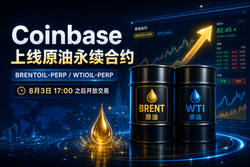 Coinbase 将上线布伦特原油和 WTI 原油永续合约-指挥使社区 - 真实线索、热点议题与深度观察