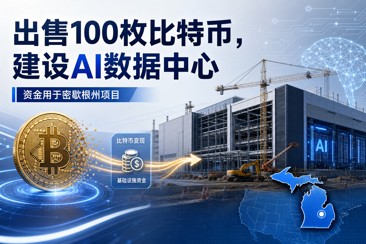 Hyperscale Data 出售 100 枚比特币,用于建设 AI 数据中心