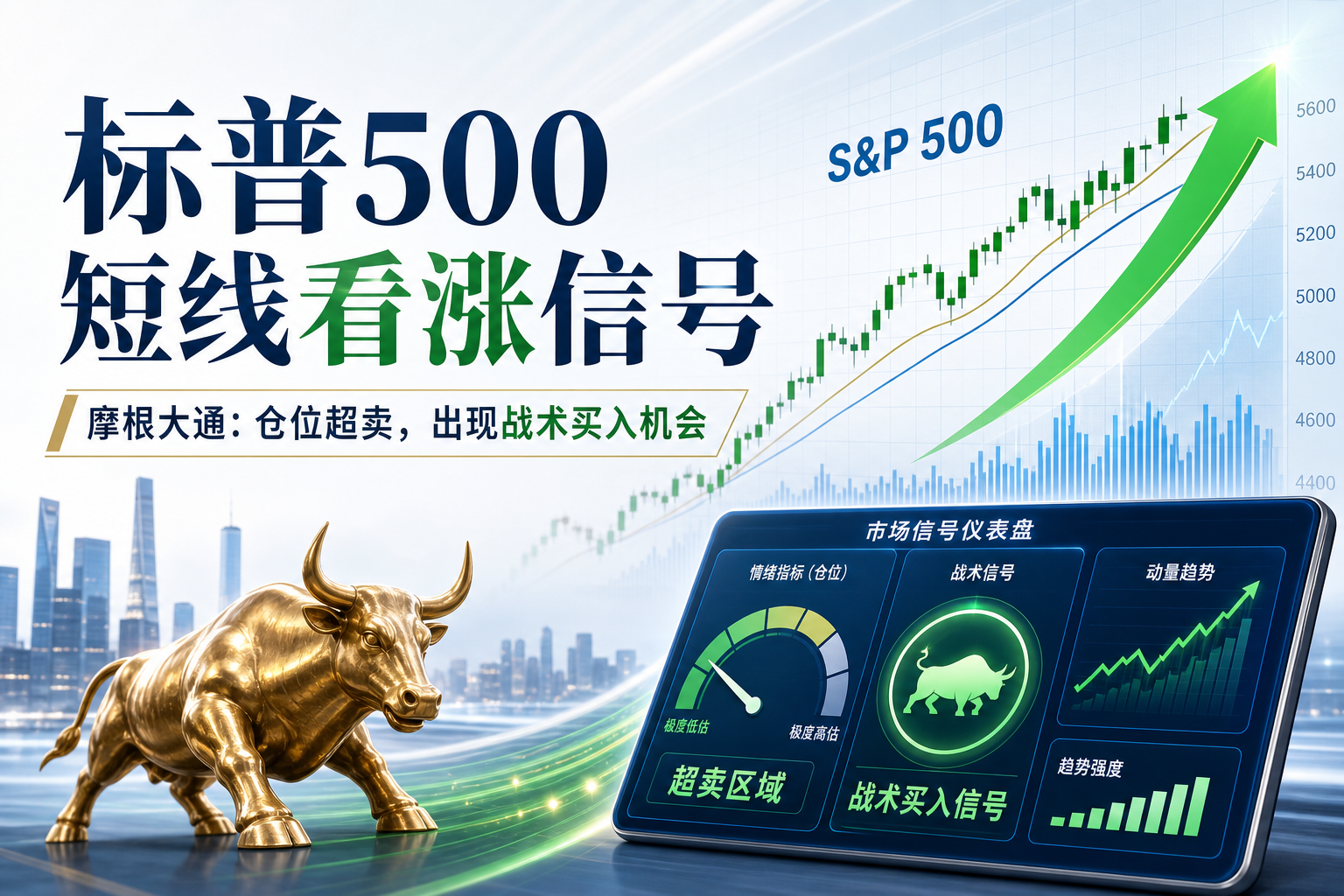 摩根大通:标普500出现短线看涨信号