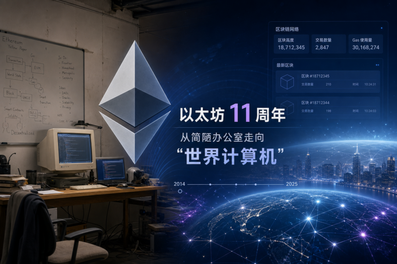 以太坊 11 周年:从简陋办公室到“世界计算机”-指挥使社区 - 真实线索、热点议题与深度观察