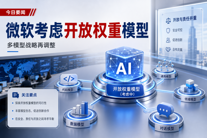 微软考虑推出开放权重 AI 模型-指挥使社区 - 真实线索、热点议题与深度观察