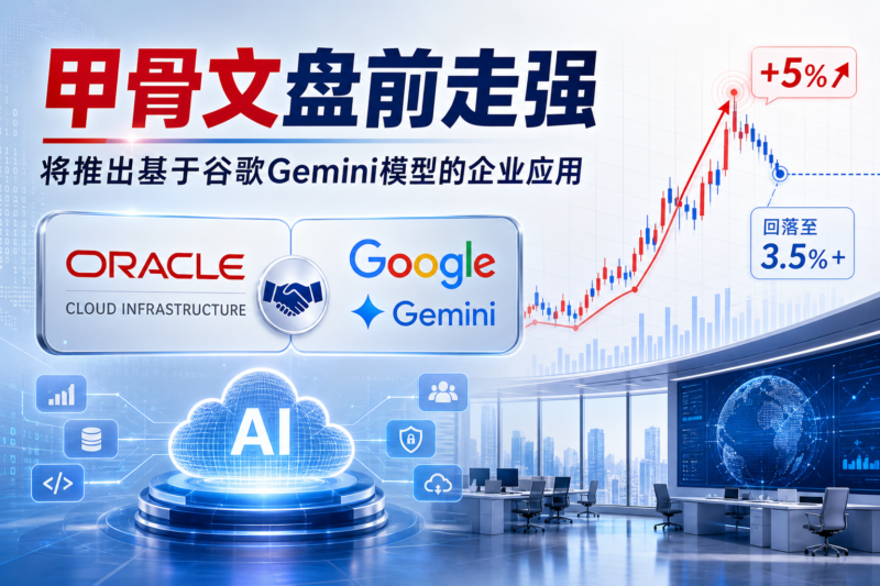 甲骨文盘前一度涨近5%,将推出谷歌Gemini模型企业应用-指挥使社区 - 真实线索、热点议题与深度观察