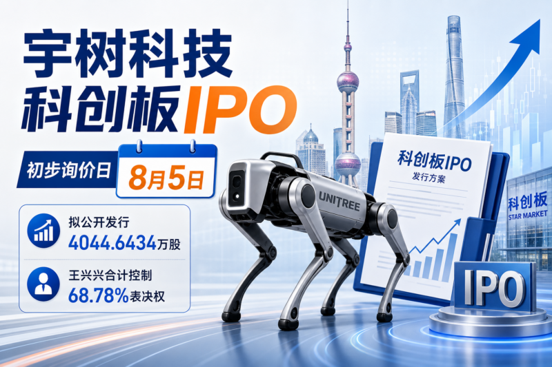 宇树科技:科创板IPO初步询价日为8月5日-指挥使社区 - 真实线索、热点议题与深度观察